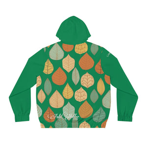 A MATTER TREE LEAVES-GREEN  Men's Full-Zip Hoodie (AOP)