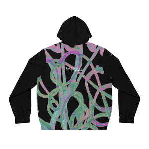 A-Matter TAPE WORM Men's Full-Zip Hoodie (AOP)