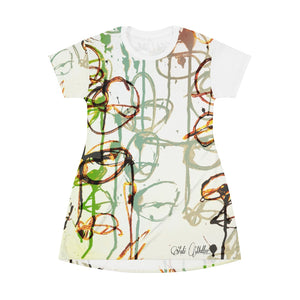 A MATTER EYE DROPS All Over Print T-Shirt Dress